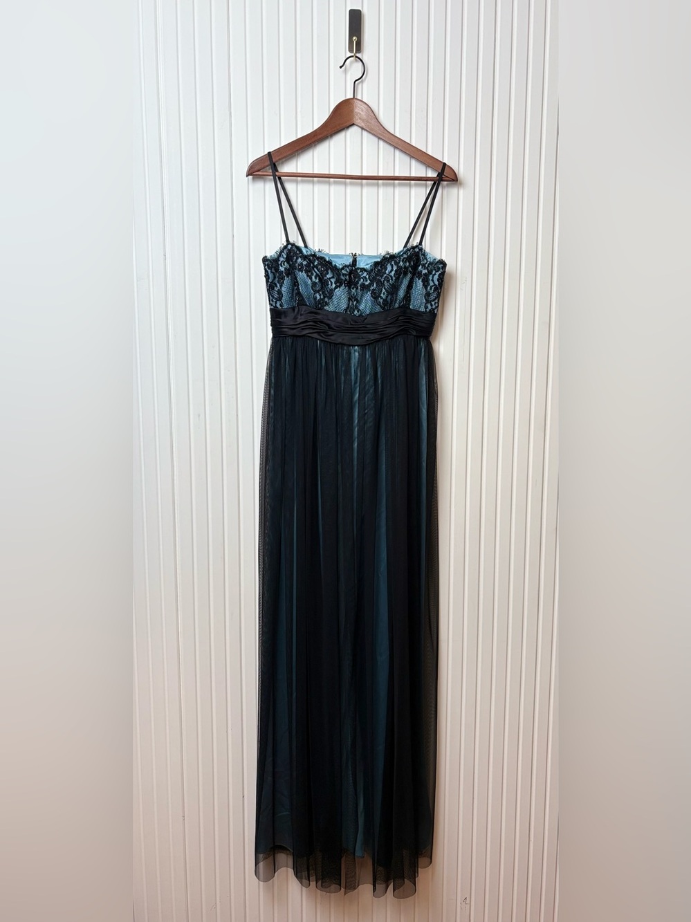 Y2K Marc Bouwer Silk Mesh Overlay Gown Dress 8 Whimsigoth Prom Special Ocassion